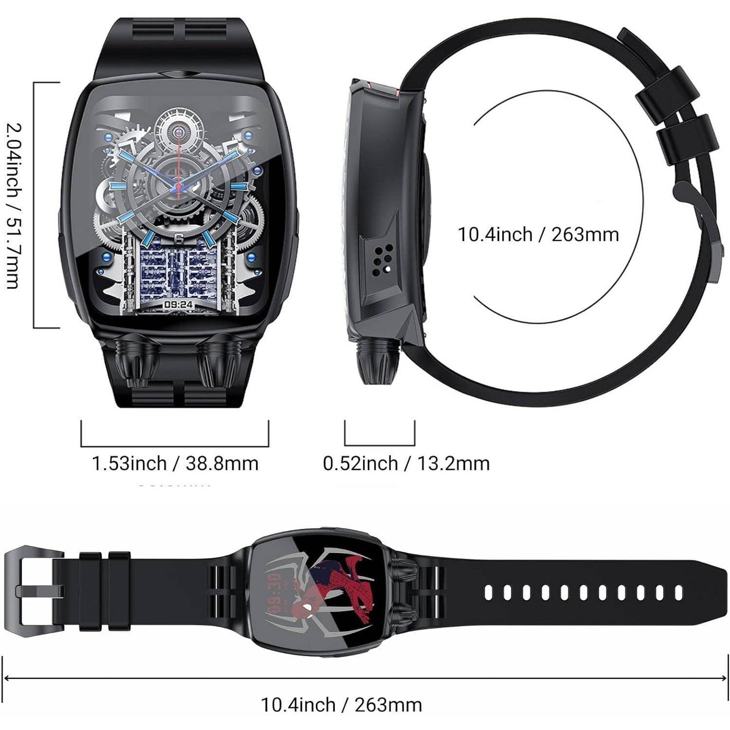 Montre connectée étanche homme