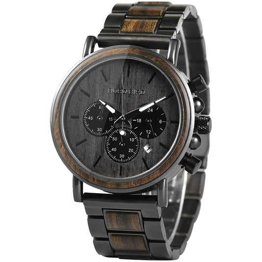 Montre en bois pour homme