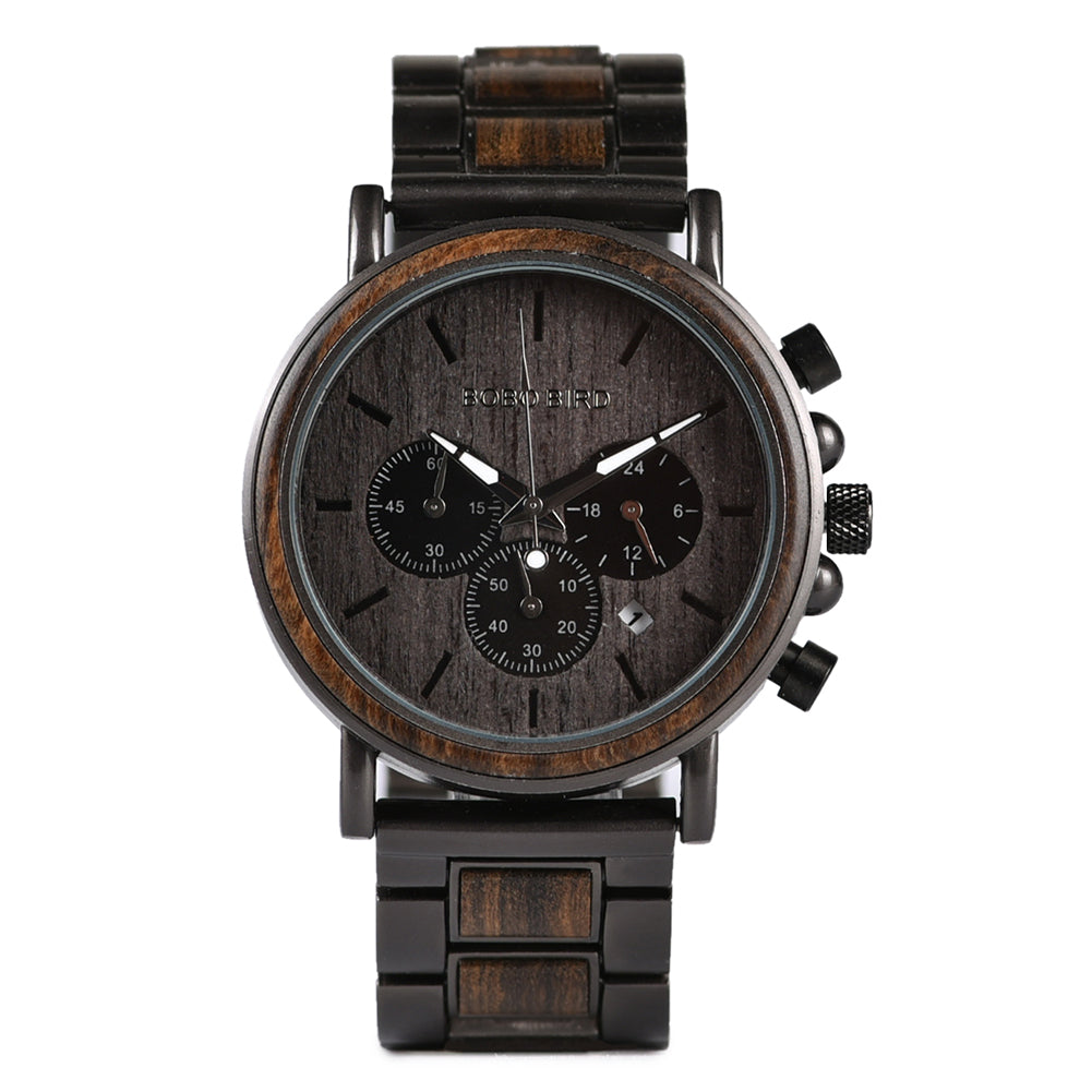 Montre en bois pour homme