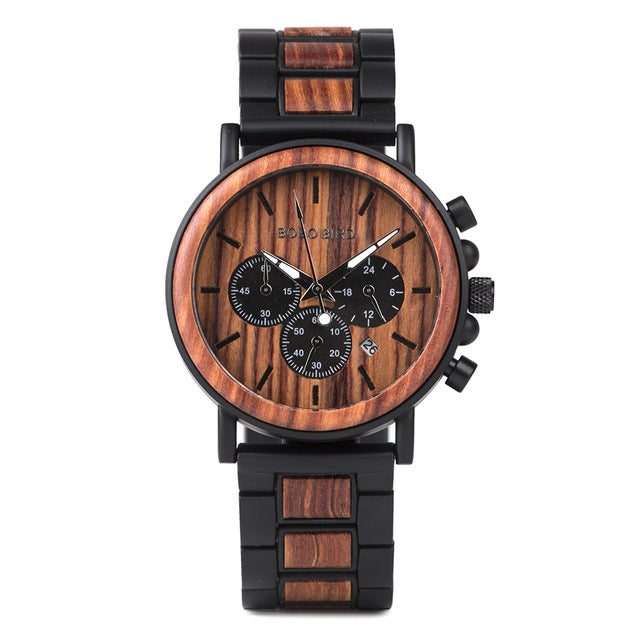 Montre en bois pour homme