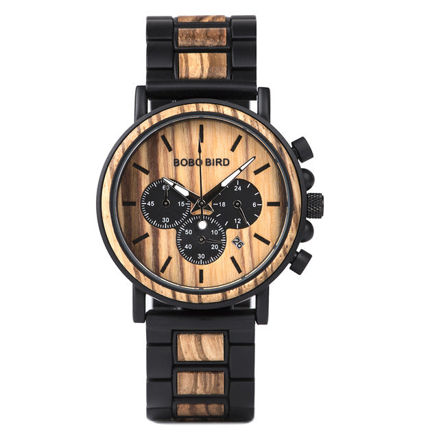 Montre en bois pour homme