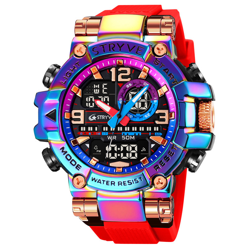 Montre homme digital et aiguille