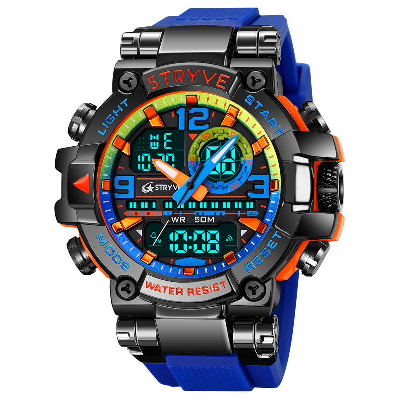 Montre homme digital et aiguille