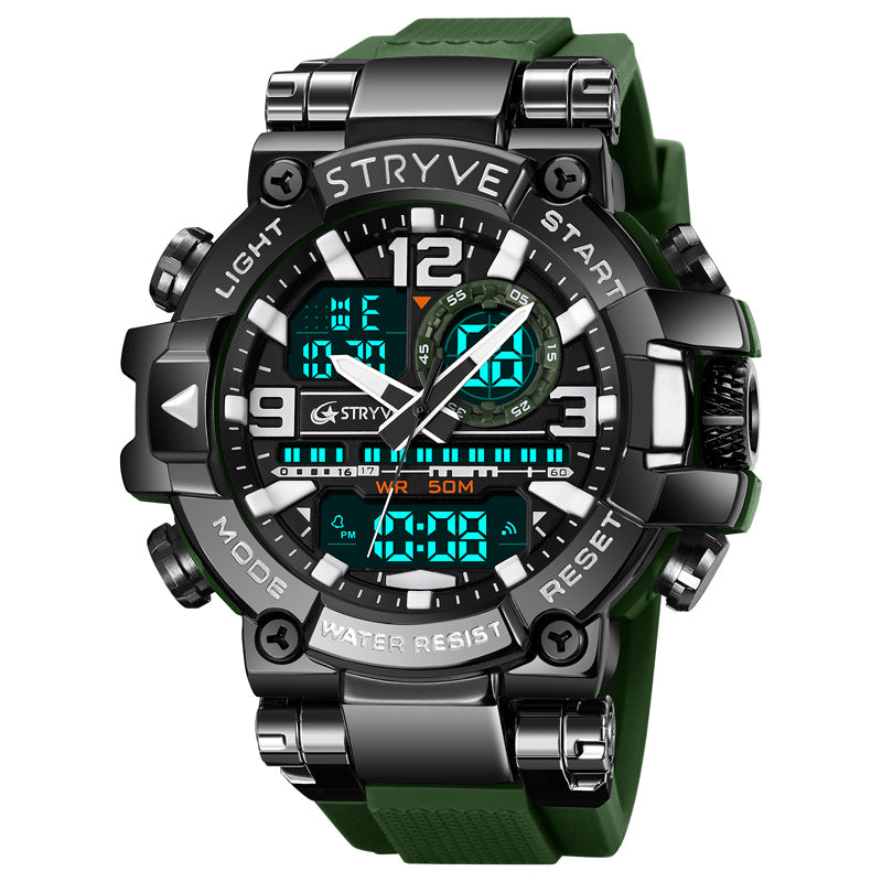 Montre homme digital et aiguille