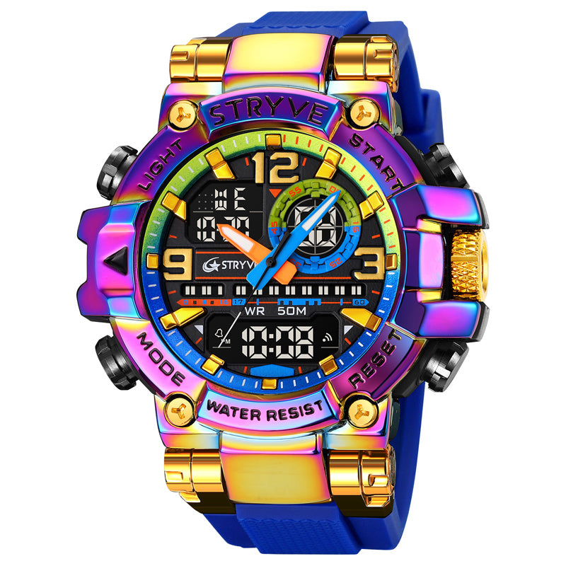 Montre homme digital et aiguille