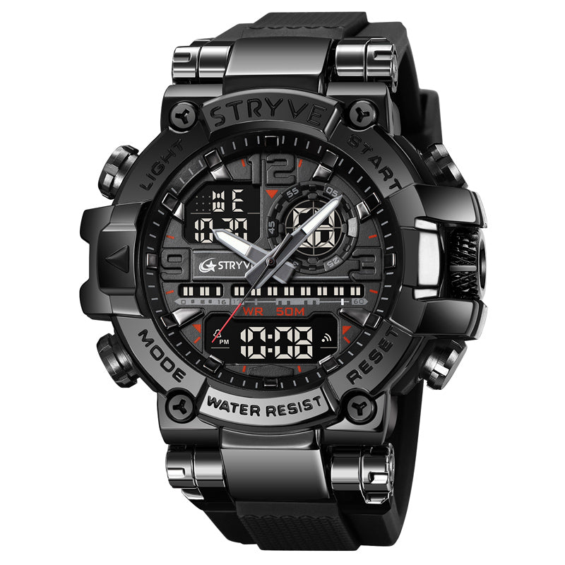 Montre homme digital et aiguille