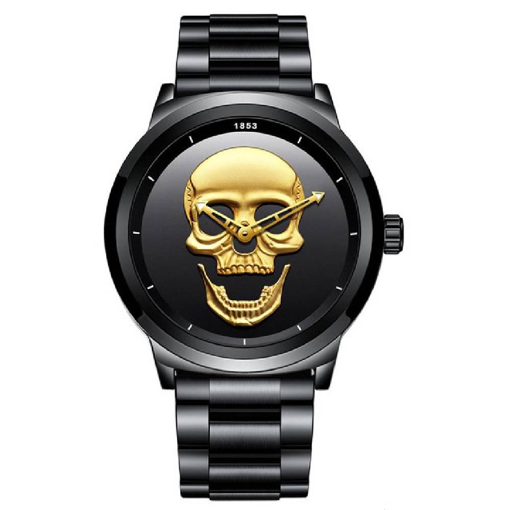 Montre tête de mort homme