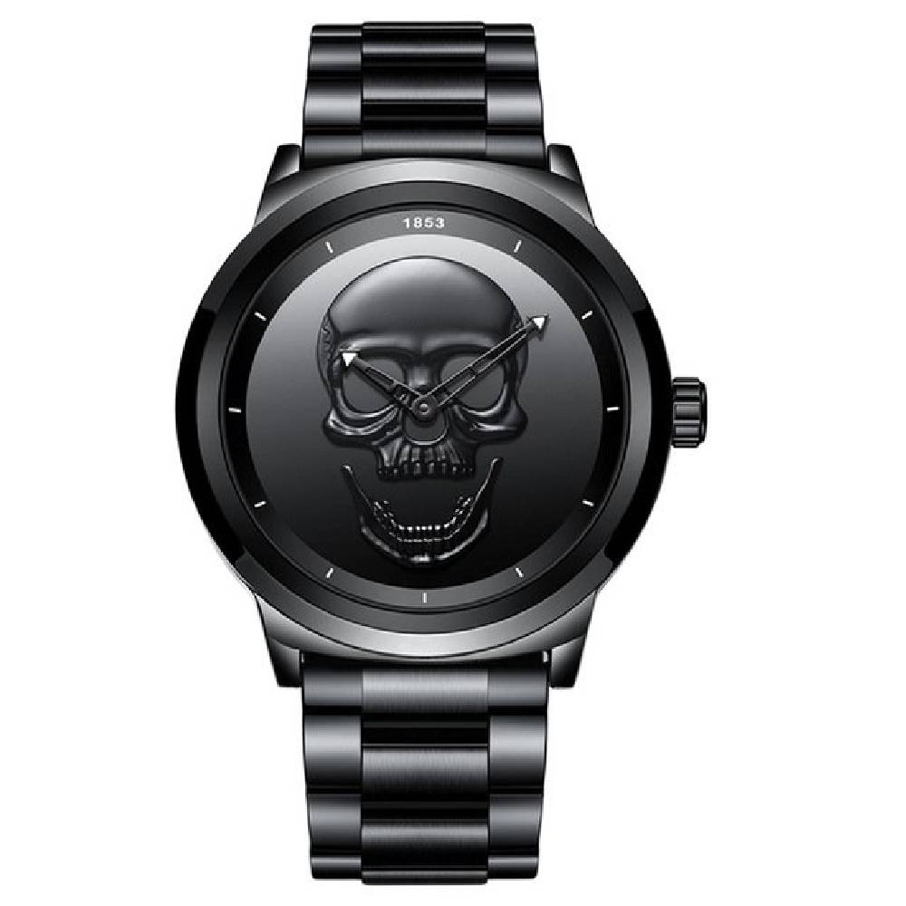 Montre tête de mort homme