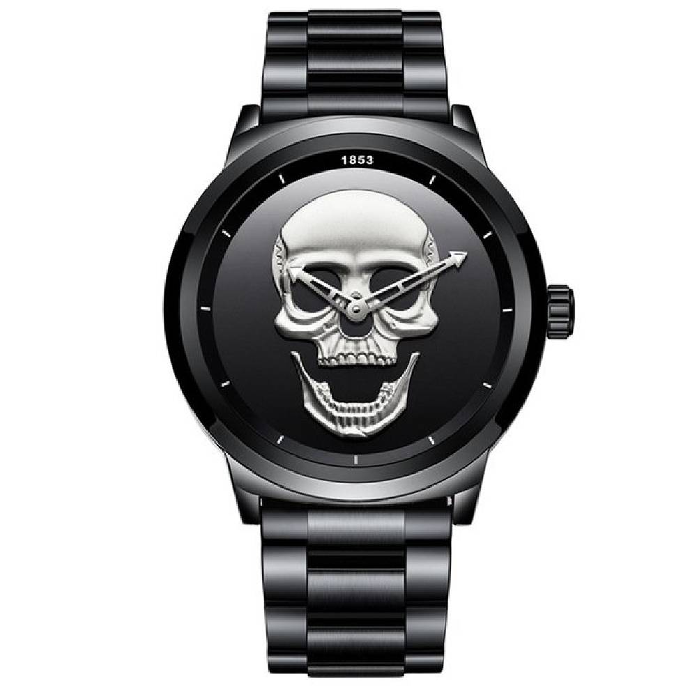 Montre tête de mort homme