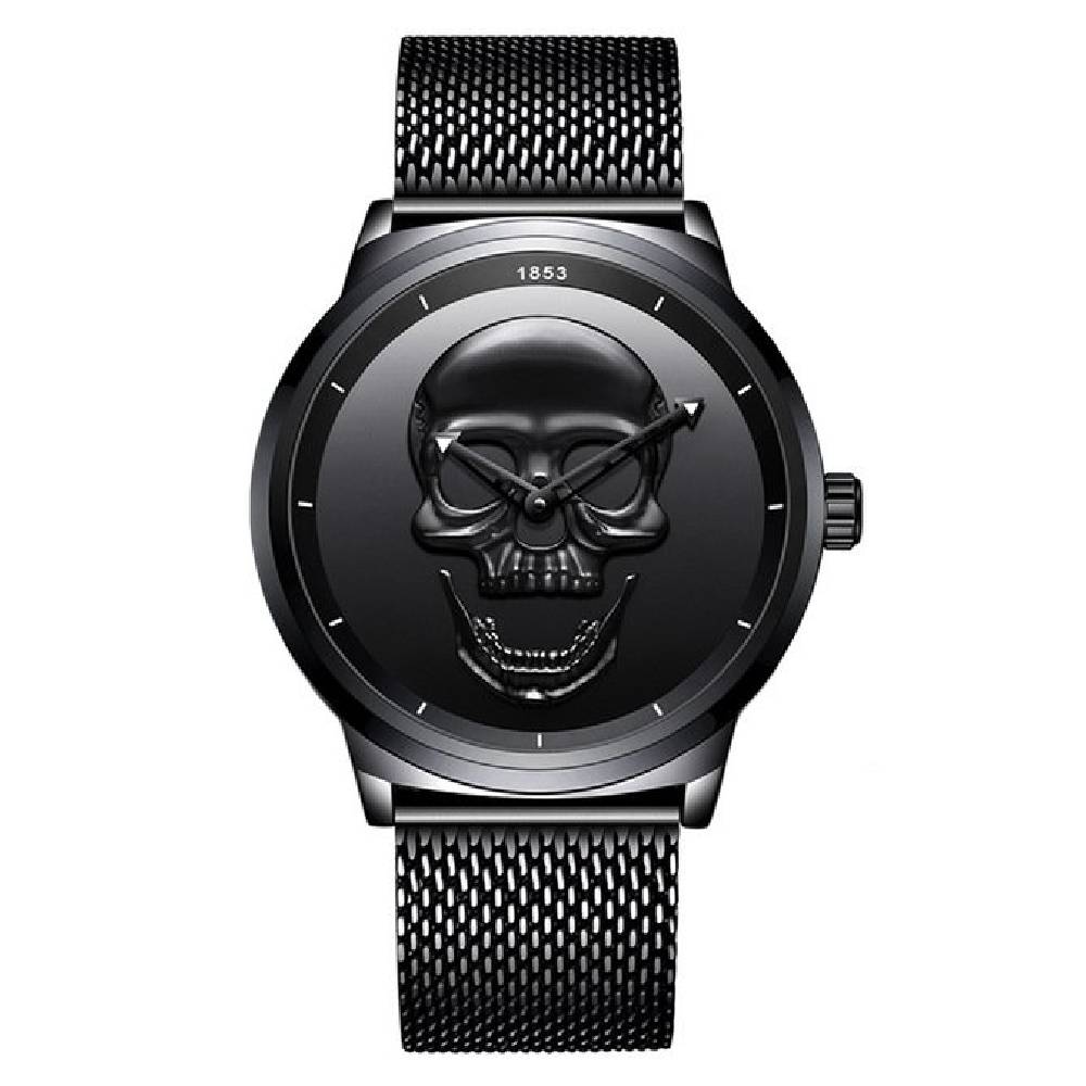 Montre tête de mort homme