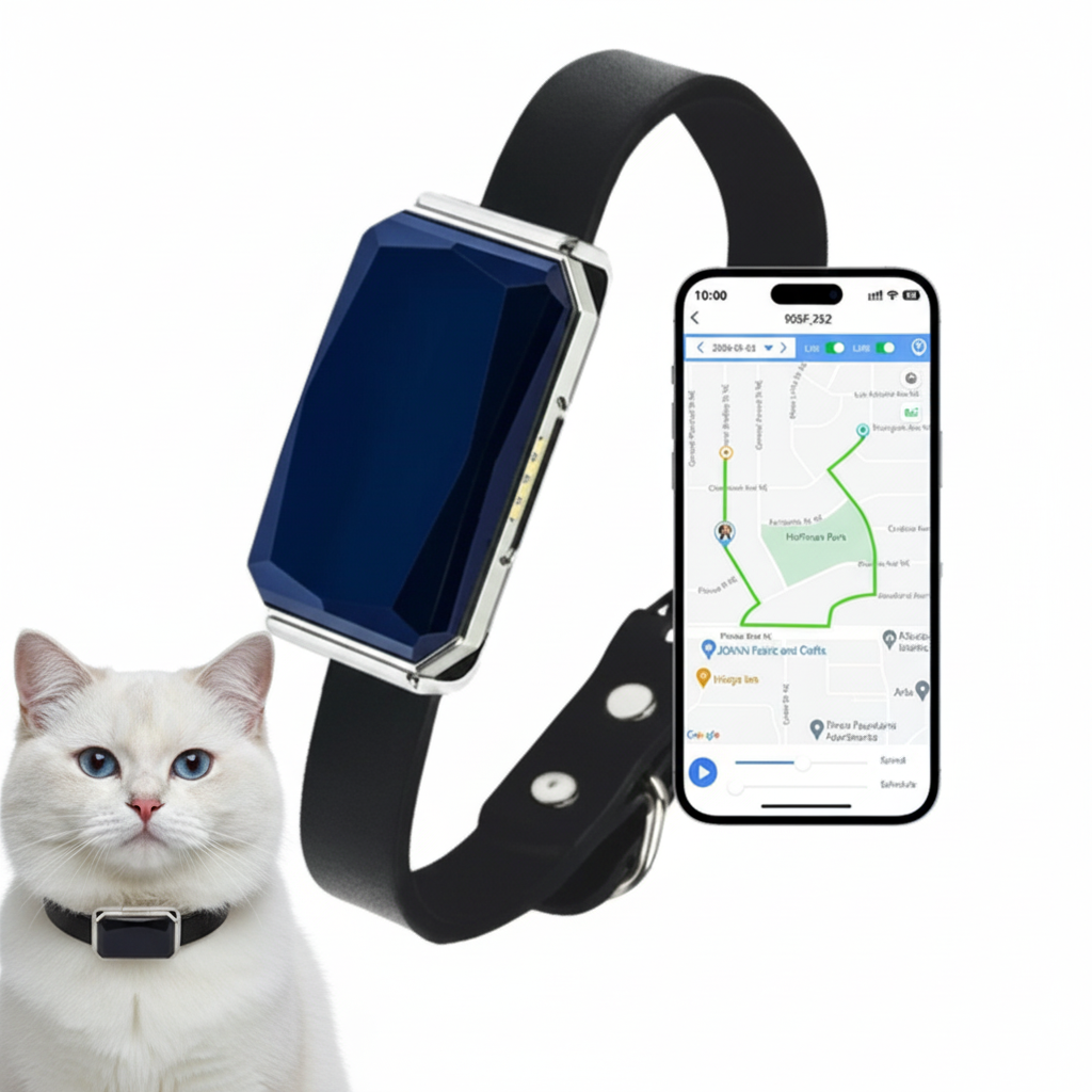 Collier GPS Intelligent pour Chiens et Chats – Suivi en Temps Réel