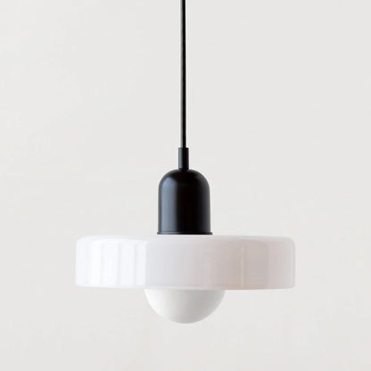 Suspension en Verre Coloré – Lustre Design Style Bauhaus