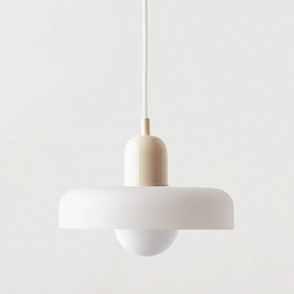 Suspension en Verre Coloré – Lustre Design Style Bauhaus
