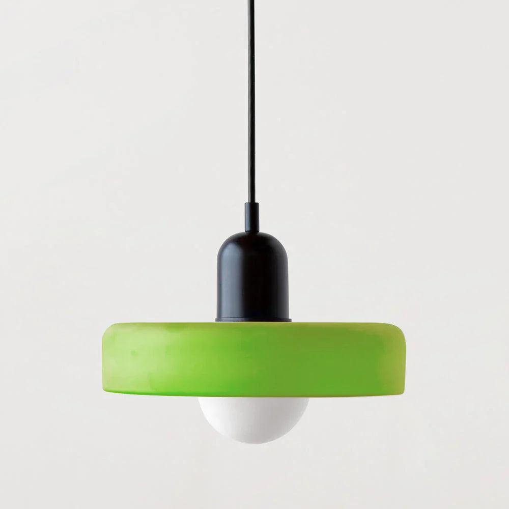 Suspension en Verre Coloré – Lustre Design Style Bauhaus