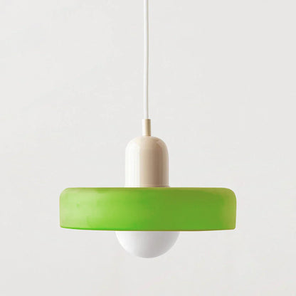 Suspension en Verre Coloré – Lustre Design Style Bauhaus