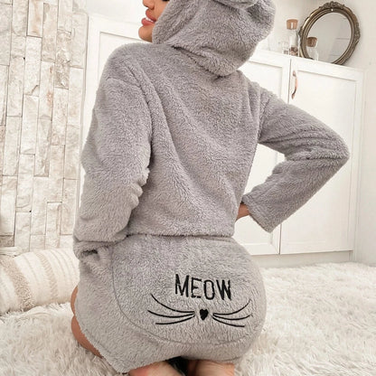 Ensemble de pyjama chat en polaire - Blxck France