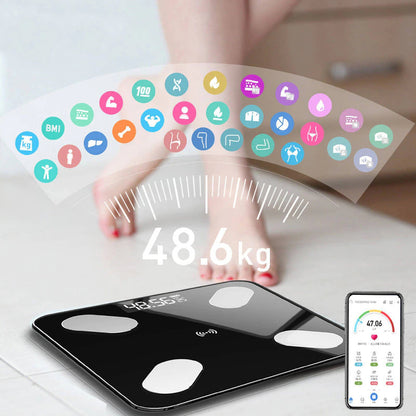 Balance Connectée FIT+ Poids, IMC, Analyse de la composition corporelle - Blxck France
