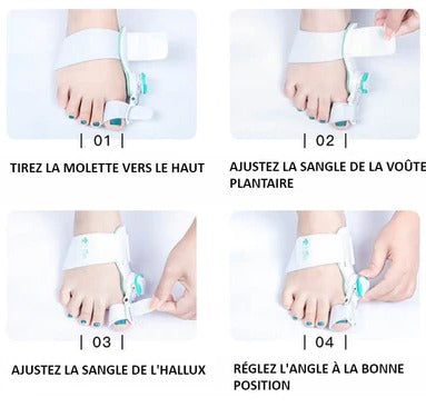 Correcteur orteil sangle réglable - Blxck France