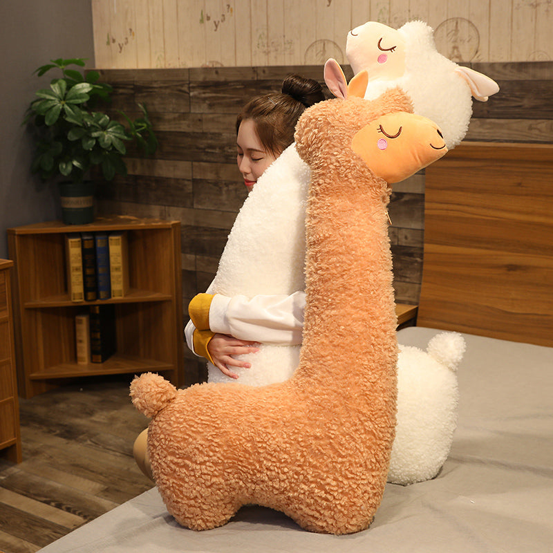 ItsmeAlpaga - oreiller ergonomique alpaga XXL - Peluche géante alpaga - Blxck France