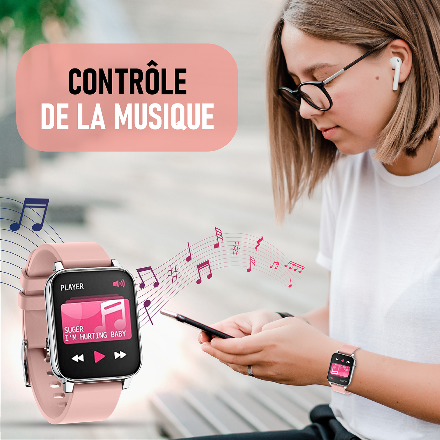 MONTRE connectée, Un tracker fitness - Blxck France
