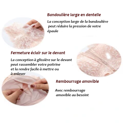 Soutien gorge zippé devant - Blxck France
