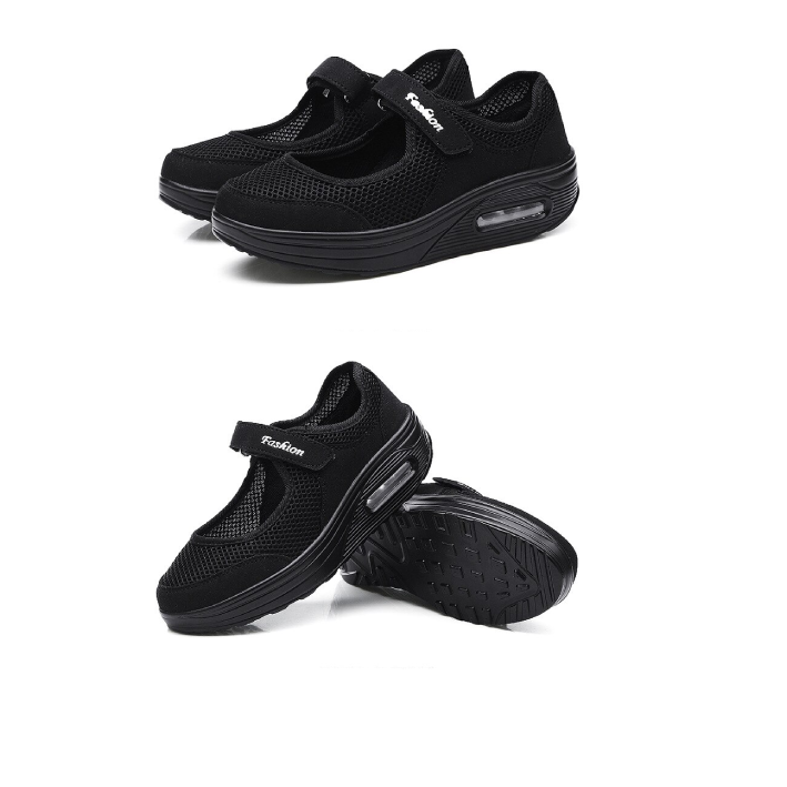 Chaussures pantoufles orthopédiques à semelle compensée. - Blxck France