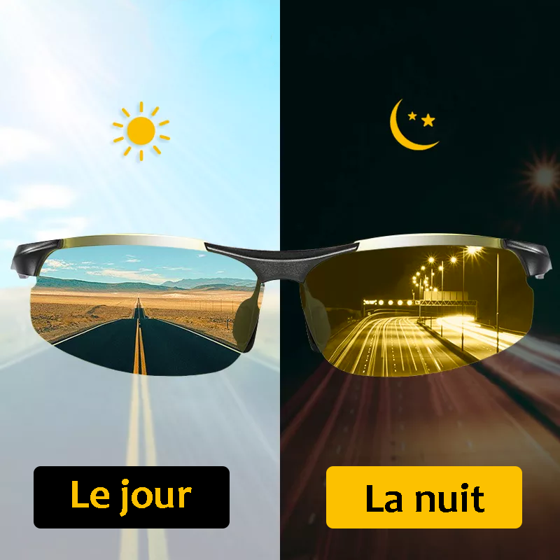 lunette polarisante Anti-Éblouissement lunette anti reflet - Blxck France