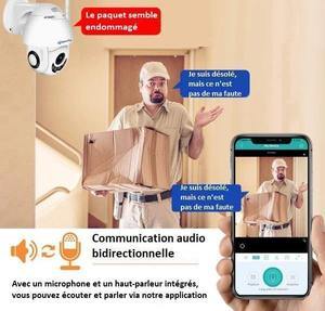 Caméra De Surveillance Wifi Sans Fil pour Exterieur et Interieur - Blxck France