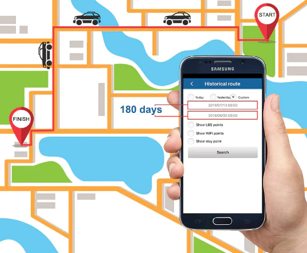 Traceur GPS aimanté pour enfant, chat, chien, voiture et moto - Blxck France