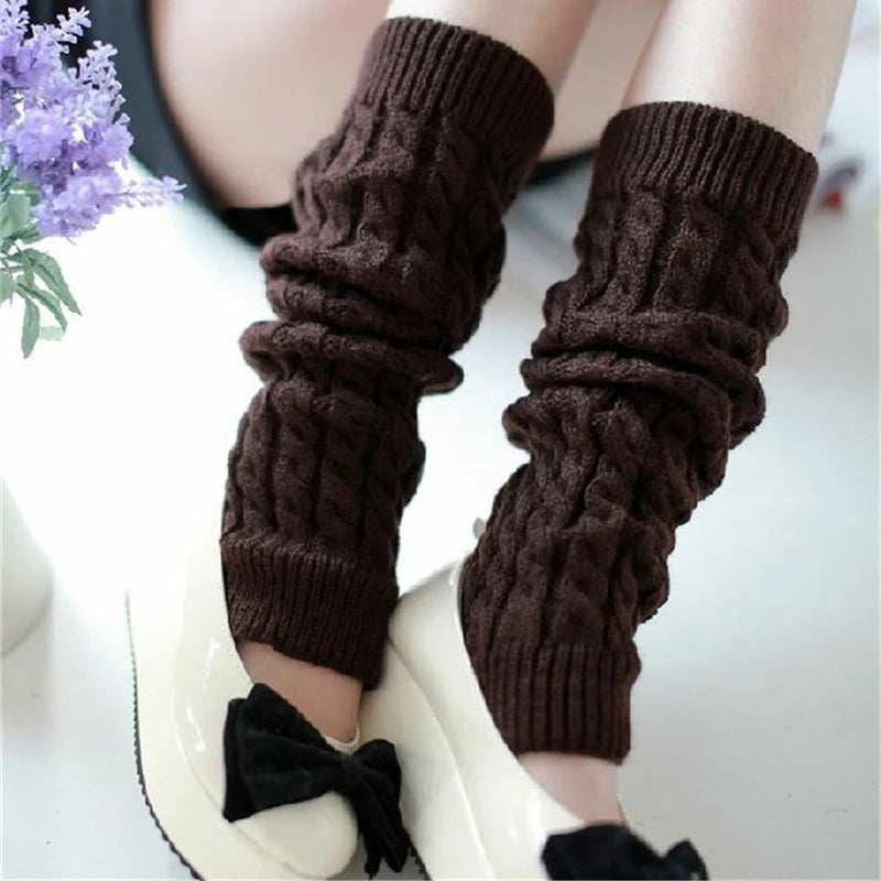 Chauffe-jambes en tricot solide - Blxck France