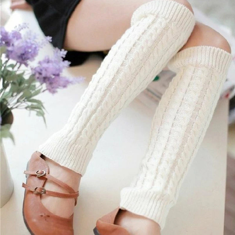 Chauffe-jambes en tricot solide - Blxck France
