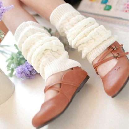 Chauffe-jambes en tricot solide - Blxck France