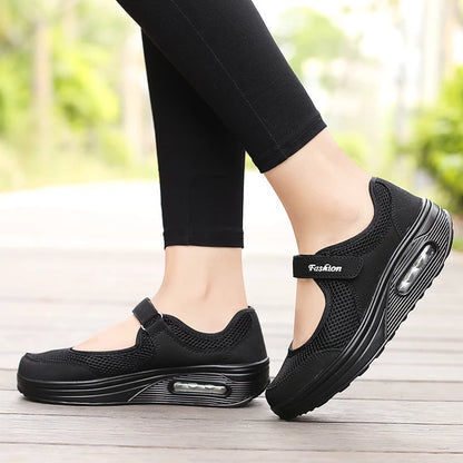 Chaussures pantoufles orthopédiques à semelle compensée. - Blxck France
