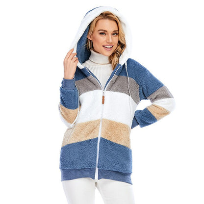 Manteau à capuche - Veste fourrure femme - Blxck France