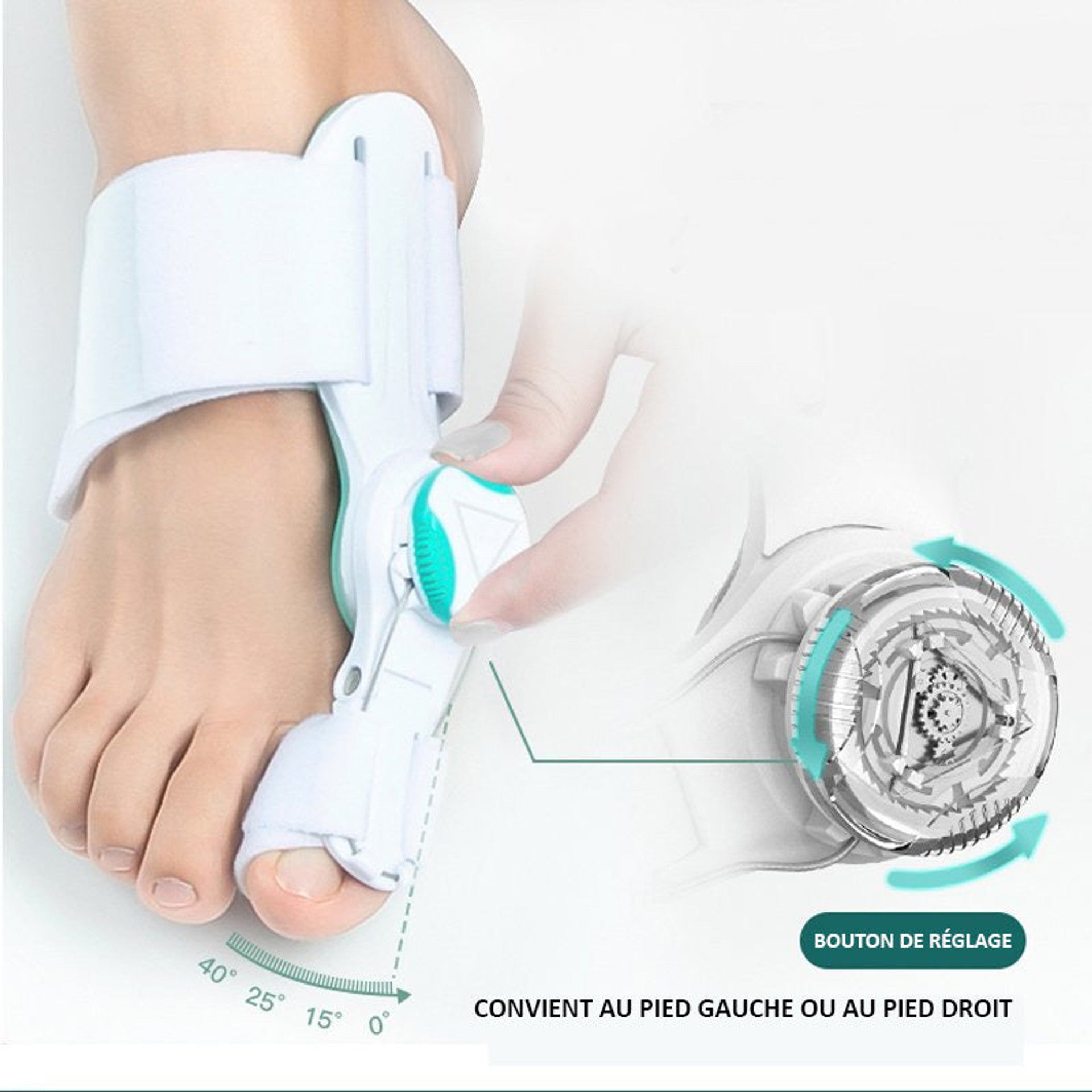 Correcteur orteil sangle réglable - Blxck France