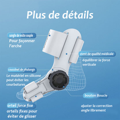 Correcteur orteil sangle réglable - Blxck France
