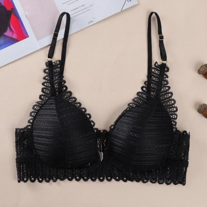 Soutien-gorge en dentelle avec fermeture à l'avant - Blxck France