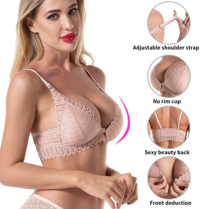 Soutien-gorge en dentelle avec fermeture à l'avant - Blxck France