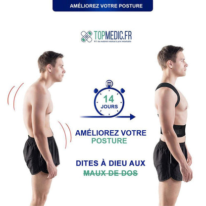 Correcteur de Posture - Redresse Dos pour Homme et Femme - Blxck France