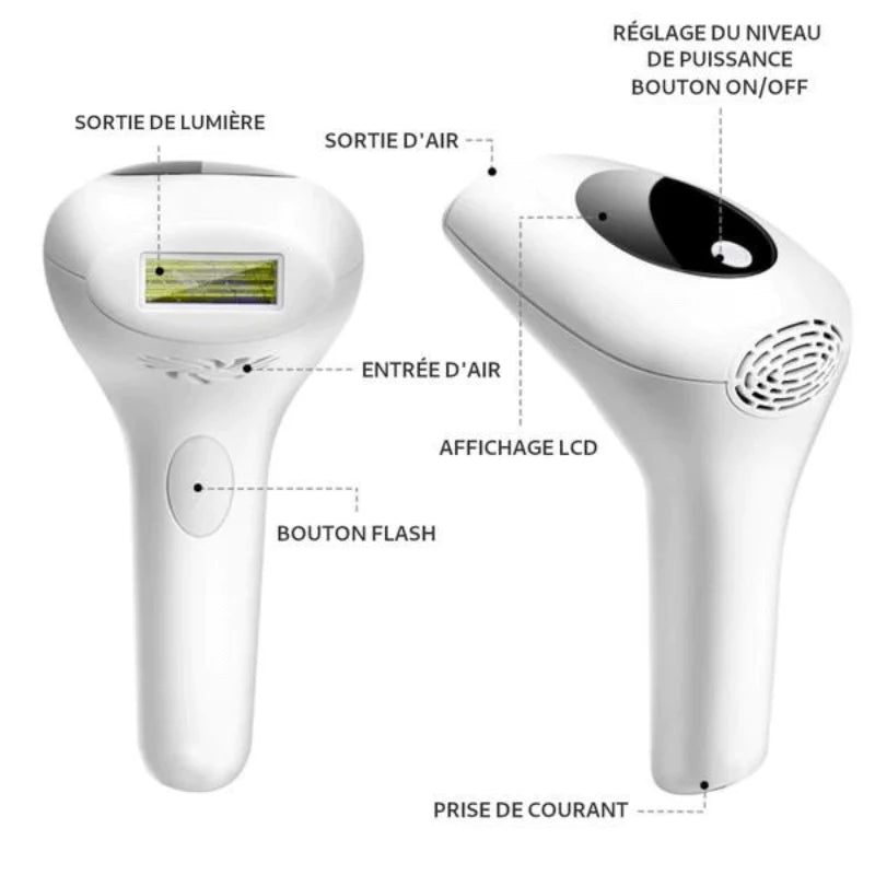Épilateur Permanent à Lumière Pulsée - SILK EXPERT - Blxck France